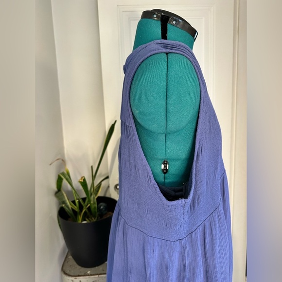 Knox Rose Dress Womens XXL Boho Sleeveless Smocked Button Up Boho Flowy Hippie - Picture 5 of 9